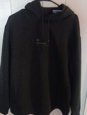 American Eagle Outfitters Dark Charcoal Gray Pullover Hoodie